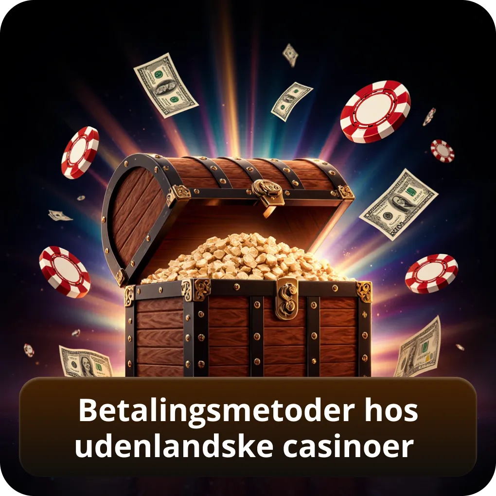 Betalingsmetoder hos udenlandske casinoer